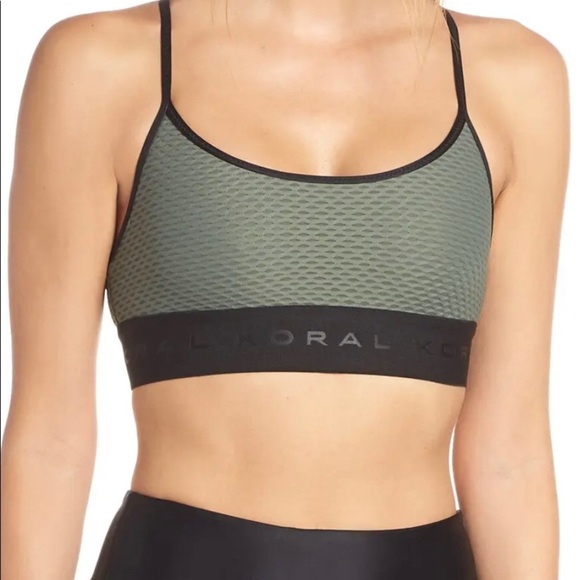 NWT Koral Sweeper Netz Sports Bra in Agave - Picture 1 of 12